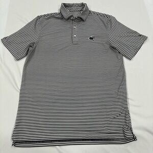 Vineyard Vines Penn State Polo Mens S Navy White Stripe Performance Stretch Golf